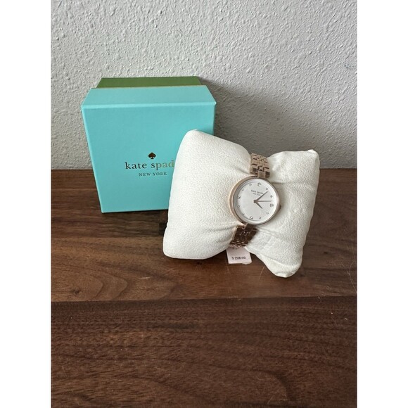 KATE SPADE KSW1594 WOMEN'S  ROSE GOLD TONE STAINLESS STEEL WATCH - Picture 1 of 9